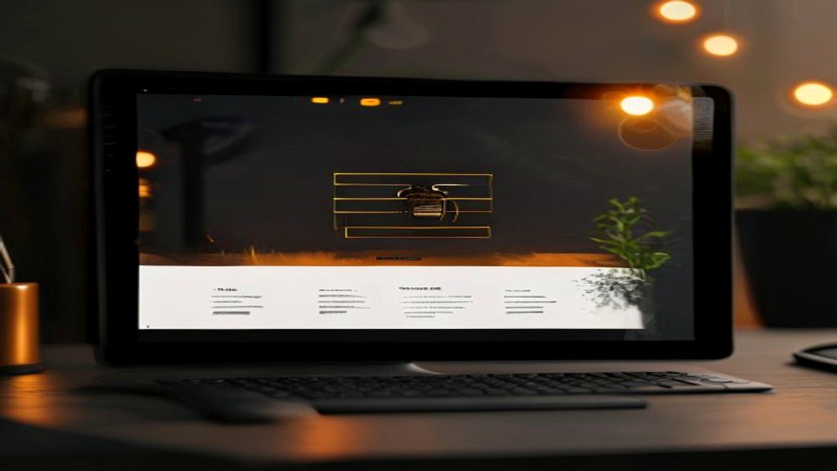 Mockup de page de capture Beehiiv en dark mode