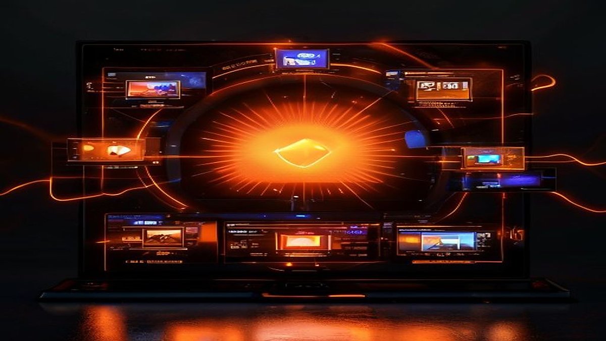 Vidéo centrale transformée en 20 formats de contenu répartis en radial